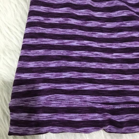 Athleta women’s purple striped athletic fitness yoga running bra top siz… - Picture 2 of 6